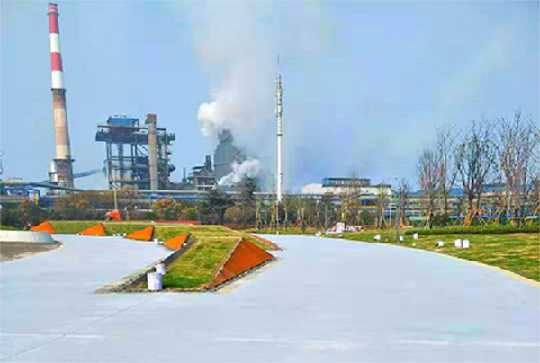 鄂州鄂鋼匠心園透水混凝土項目